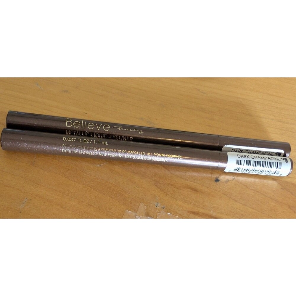 2 Believe Beauty Metallic Liquid Eyeliner Dark Champagne Discontinued